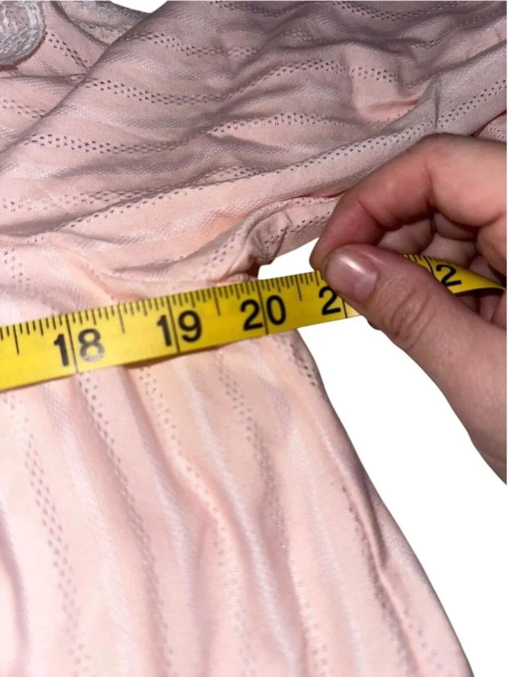 NWT Court Pajamas Womens Midi Nightgown Sz L Pink Lace Trim Ruffle Twee